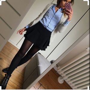 Maison Scotch Soda Pleated Tiered Mini Skirt